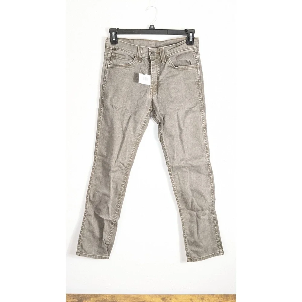 Levi's‎ 511 Slim Stretch Denim Pants – Green/Brown Casual Modern Fit 31×30